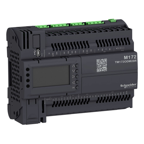 M172 Оптим, диспл, 28 I/Os, 2 RS485 изол