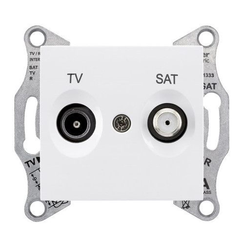 SEDNA TV/SAT РОЗЕТКА оконечная, 1dB, БЕЛЫЙ