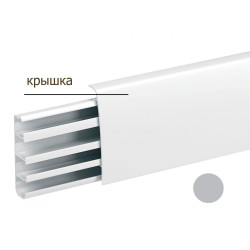 TML-E-Г-КРЫШКА ПЛИНТУСА 2,5М СЕР