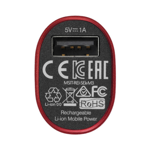 Внешняя АКБ смартфона, красная, 3000mAh