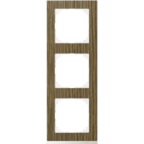 MERTEN M-Pure Decor РАМКА 3 поста, ДУБ/БЕЛЫЙ, SM