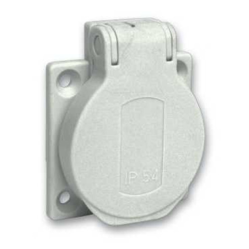 РОЗЕТКА 10/16A 50Х50ММ IP54 ВИНТЫ СБОКУ