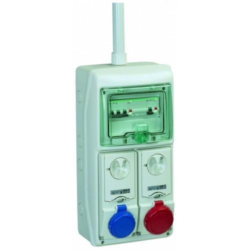 ЩИТ KAEDRA IP65 8МОД. + 2ОТВ. РОЗ 63А