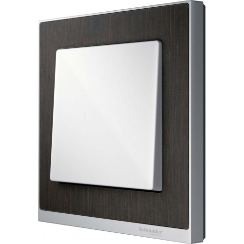 MERTEN M-Pure Decor РАМКА 1 пост, ВЕНГЕ/АЛЮМИНИЙ, SM