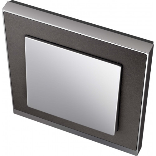 MERTEN M-Pure Decor РАМКА 1 пост, СЛАНЕЦ/АЛЮМИНИЙ, SM