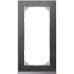 MERTEN M-Pure Decor РАМКА 2 поста б/перегородки, СЛАНЕЦ/АЛЮМИНИЙ, SM