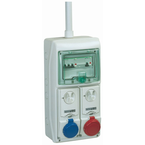 ЩИТ KAEDRA IP65 8МОД. + 2ОТВ. РОЗ 63А