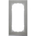 MERTEN M-Pure Decor РАМКА 2 поста б/перегородки, НЕРЖ.СТАЛЬ/АЛЮМИНИЙ, SM