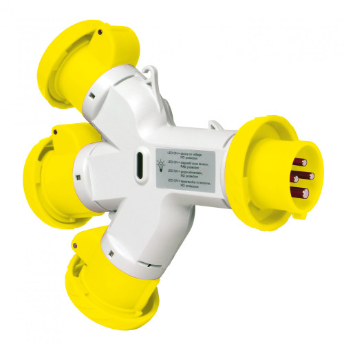 ДВ  РАЗВЕТВ 3 16A IP67110V 2PT50 E