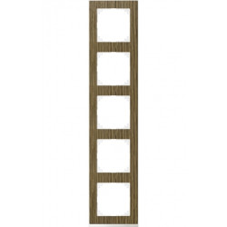 MERTEN M-Pure Decor РАМКА 5 постов, ДУБ/БЕЛЫЙ, SM