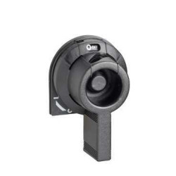 Rotary handle front, side GS1, 32A, black handle