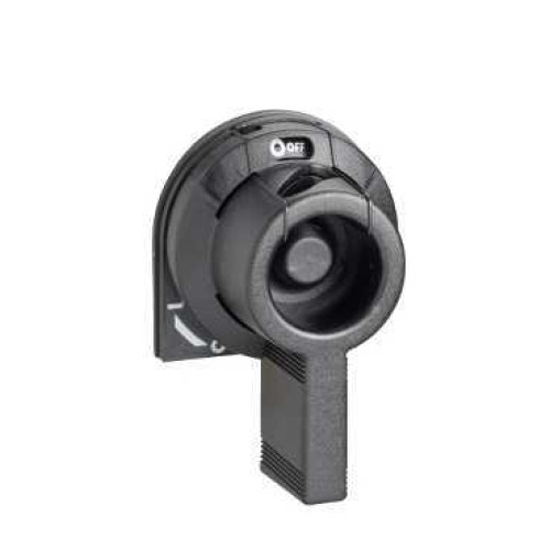 Rotary handle front, side GS1, 32A, black handle