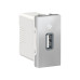 UNICA MODULAR РОЗЕТКА USB, 5 В / 1000 мА, 1 модуль АЛЮМИНИЙ