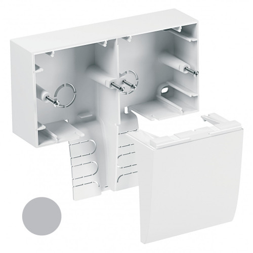 TML-E-КОРОБКА ДВОЙНАЯ П-КРЫШКА СЕР