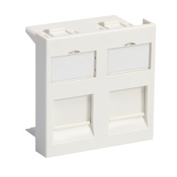 ПАНЕЛЬ ЛИЦ. 2МОД. Д/2ХRJ45 KEYSTONE БЕЛ.