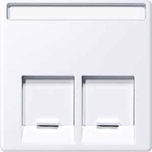 MERTEN ЦЕНТР.ПЛАТА д/розеток с разъемом RJ45 2 поста, АКТИВНЫЙ БЕЛЫЙ,SM