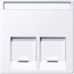MERTEN ЦЕНТР.ПЛАТА д/розеток с разъемом RJ45 2 поста, АКТИВНЫЙ БЕЛЫЙ,SM