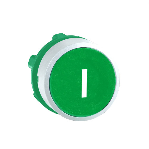 ГОЛОВКА ДЛЯ КНОПКИ 22ММ С ВОЗВРАТОМ, ЗЕЛЕНАЯ, ЗАПОД, ПЛАСТИК, МАРКИРОВКА 