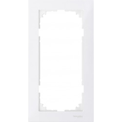 MERTEN M-Pure РАМКА 2 поста б/перегородки, ПОЛ.БЕЛЫЙ, SM