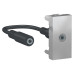 UNICA MODULAR розетка Minijack, 1 модуль, алюминий