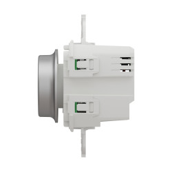 WISER UNICA NEW LED-ДИММЕР универсальный поворотно-нажимной 200Вт, АЛЮМИНИЙ