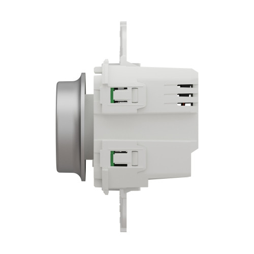 WISER UNICA NEW LED-ДИММЕР универсальный поворотно-нажимной 200Вт, АЛЮМИНИЙ