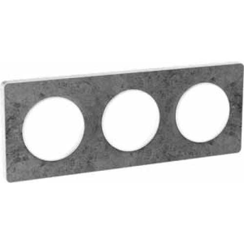 ODACE РАМКА 3-пост., для мех-ма бел. цв., гориз. и верт. монтаж, МОРСКОЙ КАМЕНЬ