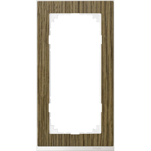 MERTEN M-Pure Decor РАМКА 2 поста б/перегородки, ДУБ/БЕЛЫЙ, SM