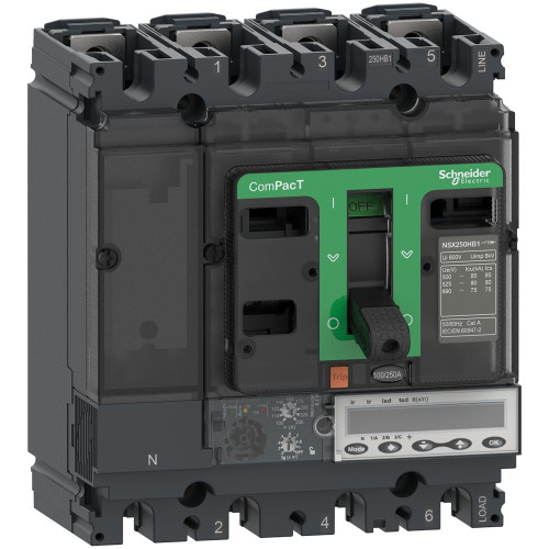 АВТ.ВЫКЛ.250HB1 75kA AC 4П4Т 250A 6.2E
