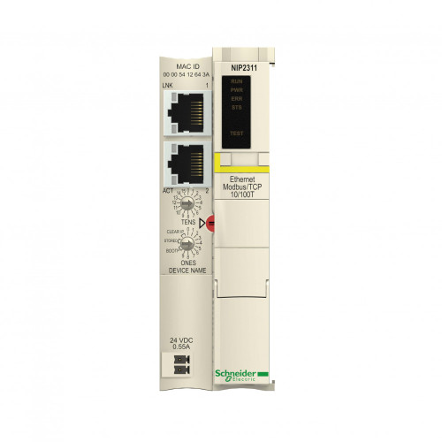 Модуль Ethernet Modbus TCP Dual-port
