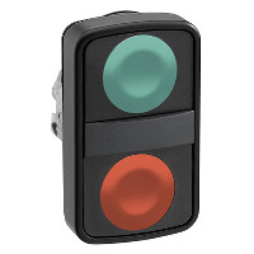 ГОЛОВКА КНОПКИ ДВОЙНАЯ БЕЗ МАРКИРОВКИ Ч ZB4BA73407