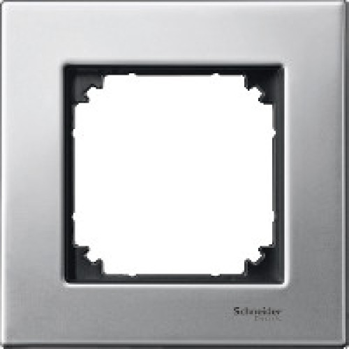 MERTEN M-Elegance РАМКА металлическая 1 пост, ПЛАТИНА-СЕРЕБРО, SM