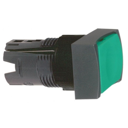 КНОПКА ПЛОСК. ПРЯМОУГ. ЗЕЛЕНАЯ