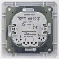 W59 ИК ДАТЧИК ДВИЖЕНИЯ PRO 2300ВТ, в сборе, МАТОВЫЙ ХРОМ