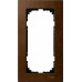 MERTEN M-Elegance РАМКА деревянная 2 поста б/перегородки, ОРЕХ, SM