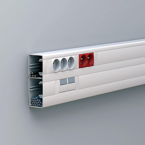 КОРОБ 2Х СЕКЦ.165Х55ММ С КРЫШ. OL45, ПВ