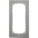 MERTEN M-Pure Decor РАМКА 2 поста б/перегородки, НЕРЖ.СТАЛЬ/АЛЮМИНИЙ, SM