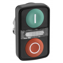 ГОЛОВКА КНОПКИ ДВОЙНАЯ С МАРКИРОВК + LED ZB4BW7A37417