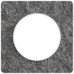 ODACE РАМКА 1-постовая, для механизма белого цвета, ЧЕРНЫЙ ФОСФОР
