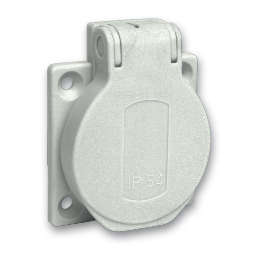 РОЗЕТКА 10/16A 50Х50ММ IP54 ВИНТЫ СБОКУ