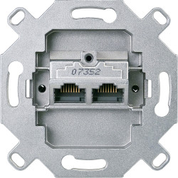 МЕХАНИЗМ RJ45 X2 8/8 КАТЕГОРИЯ 6