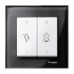 MERTEN M-Elegance РАМКА стеклянная 1 пост, ЧЕРНЫЙ ОНИКС, SM