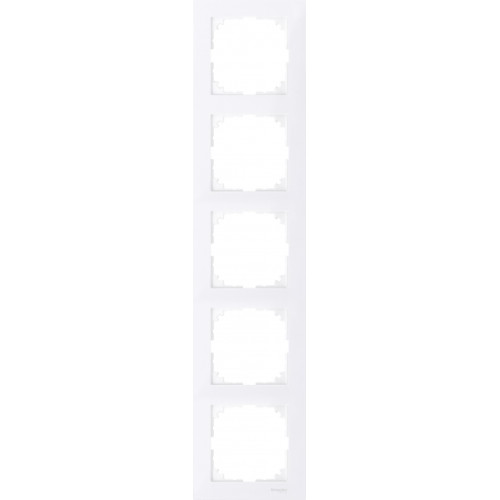MERTEN M-Pure РАМКА 5 постов, АКТИВНЫЙ БЕЛЫЙ, SM