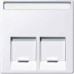 MERTEN ЦЕНТР.ПЛАТА д/розеток с разъемом RJ45 2 поста, ПОЛ.БЕЛЫЙ,SM