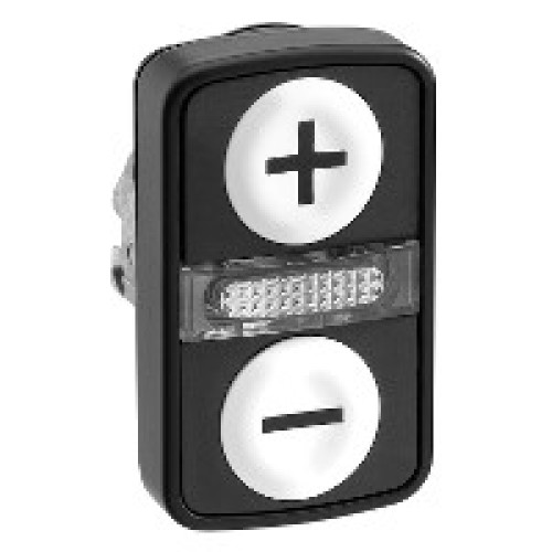ГОЛОВКА КНОПКИ ДВОЙНАЯ С МАРКИРОВК + LED ZB4BW7A17157