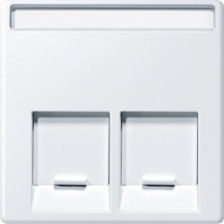 MERTEN ЦЕНТР.ПЛАТА д/розеток с разъемом RJ45 2 поста, АКТИВНЫЙ БЕЛЫЙ,SM