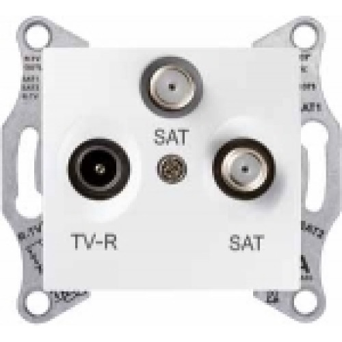 SEDNA TV/SAT/SAT РОЗЕТКА оконечная, 1dB, БЕЛЫЙ