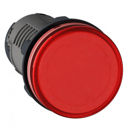 СИГНАЛЬНАЯ ЛАМПА 22ММ, КРАСНАЯ, LED, ПЛАСТИК, 380В, ВИНТОВЫЕ КЛЕММЫ