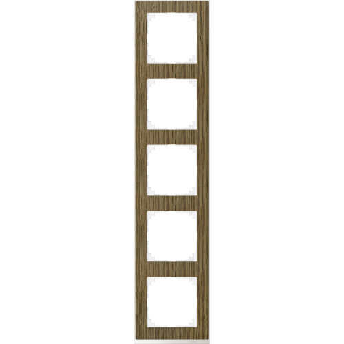 MERTEN M-Pure Decor РАМКА 5 постов, ДУБ/БЕЛЫЙ, SM