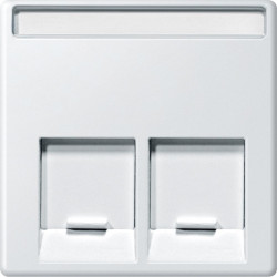 MERTEN ЦЕНТР.ПЛАТА д/розеток с разъемом RJ45 2 поста, ПОЛ.БЕЛЫЙ,SM